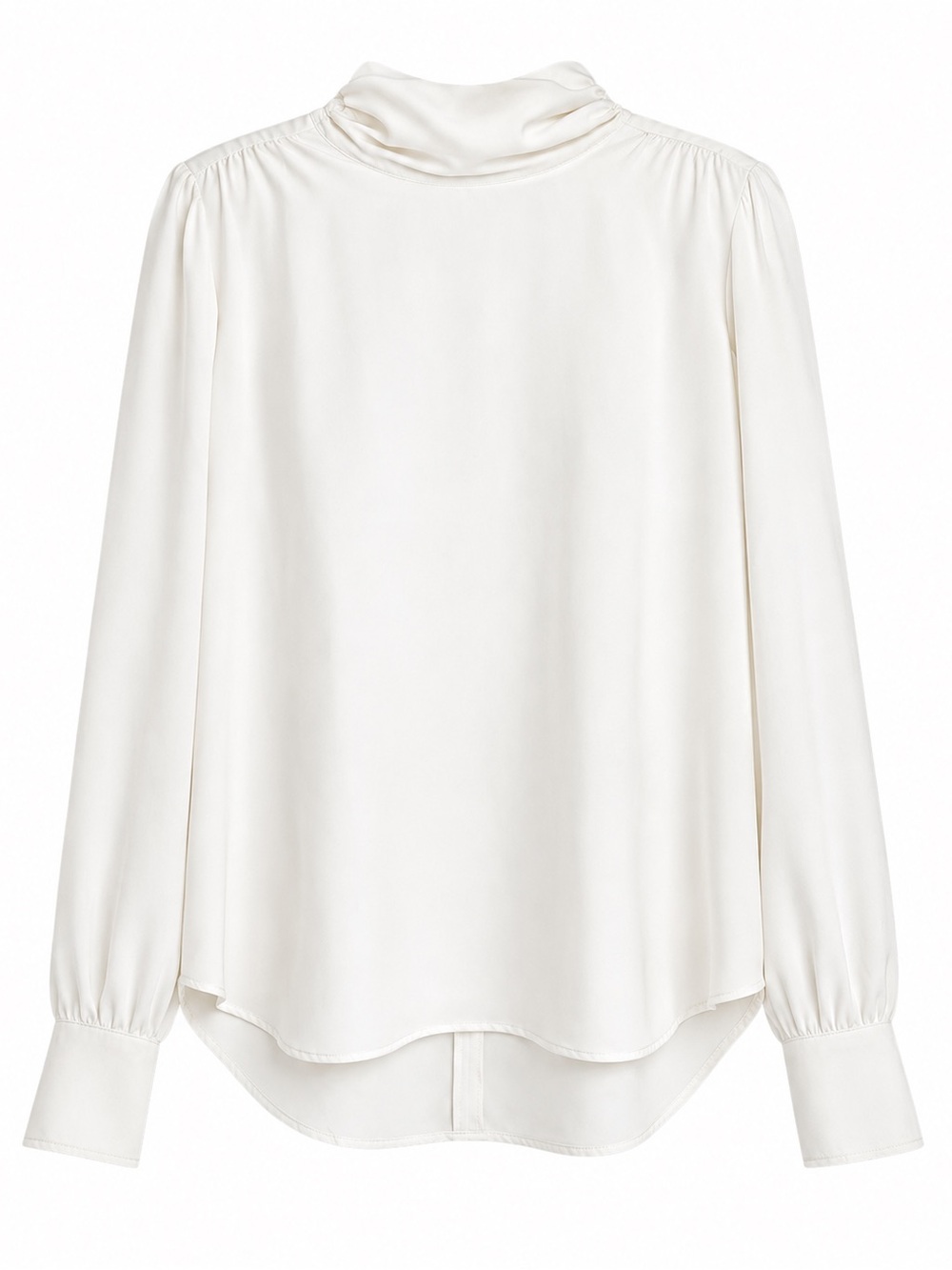 Ann Taylor Petite Women’s Ivory Cowl Neck Long Sleeve Blouse. Size: Small Petite